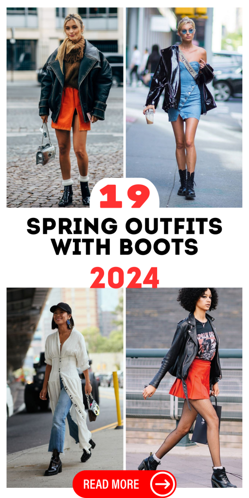 2024's Trendiest Spring Outfits Paired with Chic Boots - Casual to Cowboy