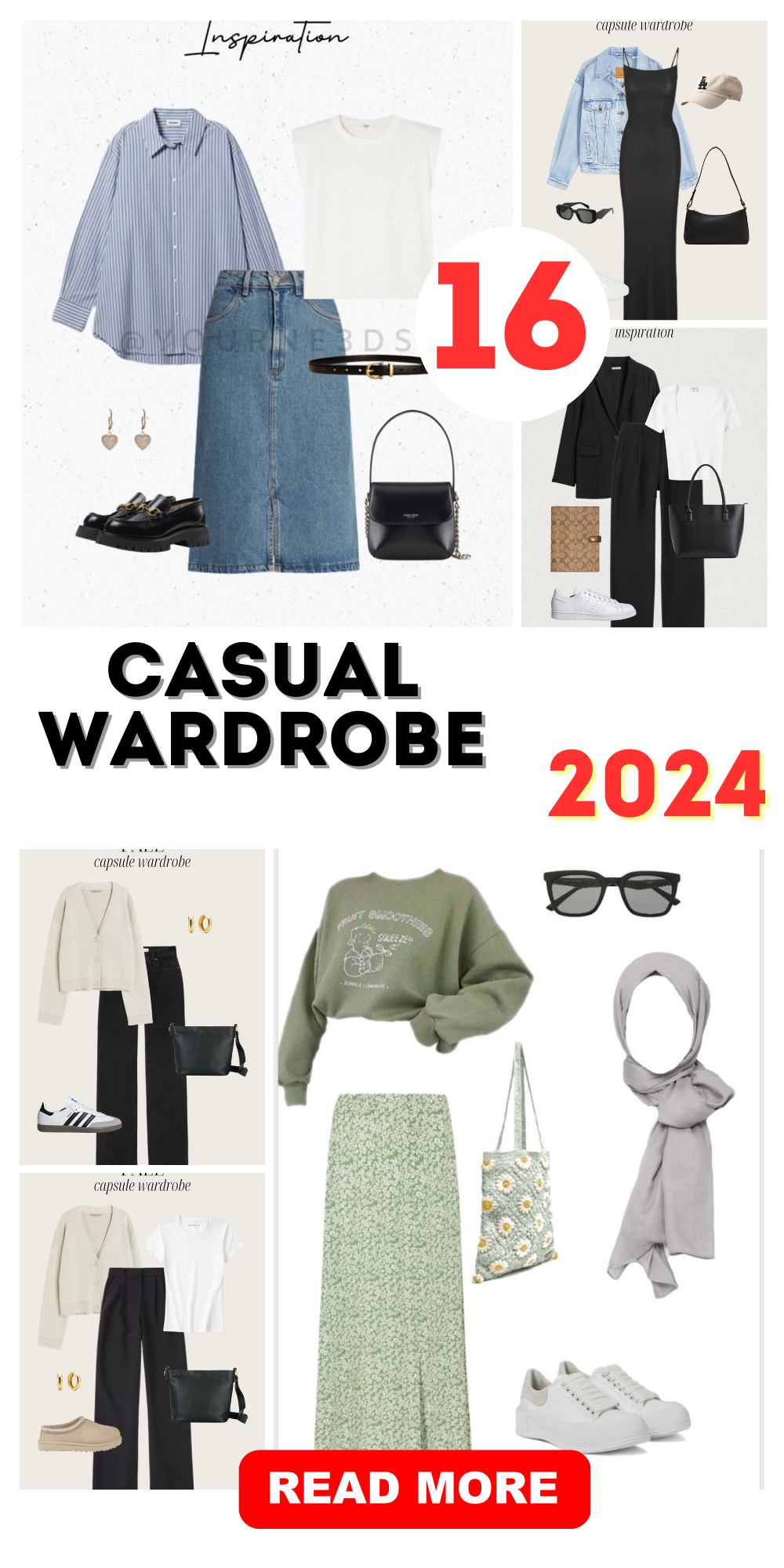 2024 Casual Wardrobe Capsule Essentials for Modern Women's Style