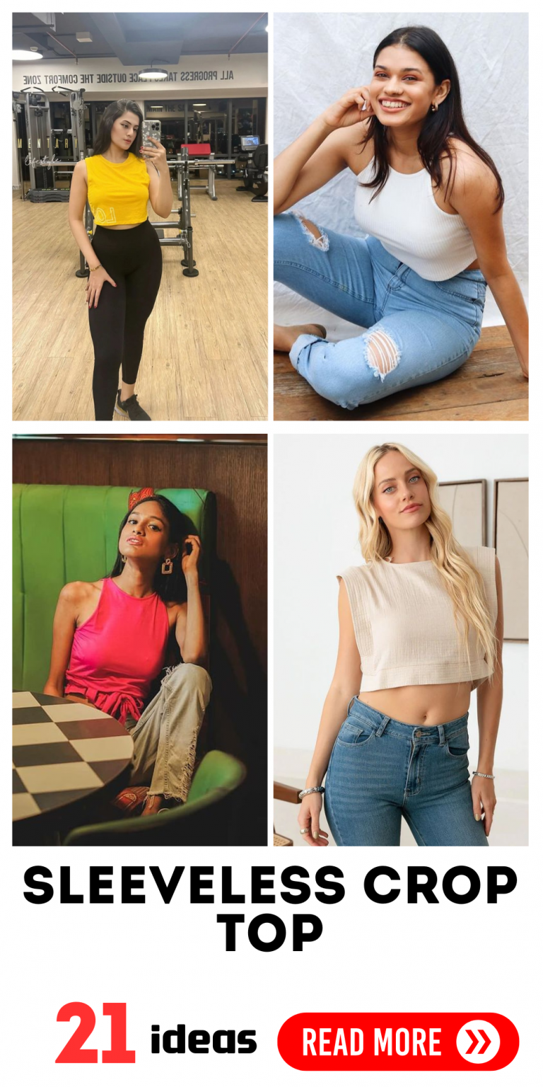 21 Stylish Sleeveless Crop Top Outfits: Designs, Lehenga, Skirt Ideas ...