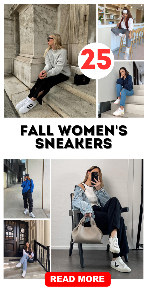 25 Trendy Fall Women's Sneakers Outfits: Fashionable Ideas and Trends