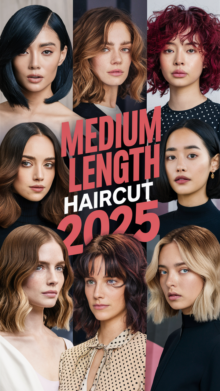 28 Trending Medium Length Haircuts 2025 Layers, Bangs, Fine & Thick Hair