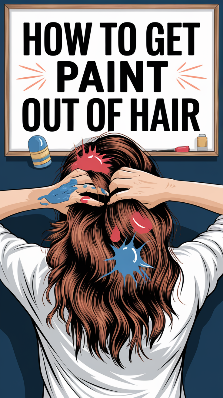 How To Get Paint Out Of Hair Expert Removal Methods How To Get Paint Out Of Hair 5