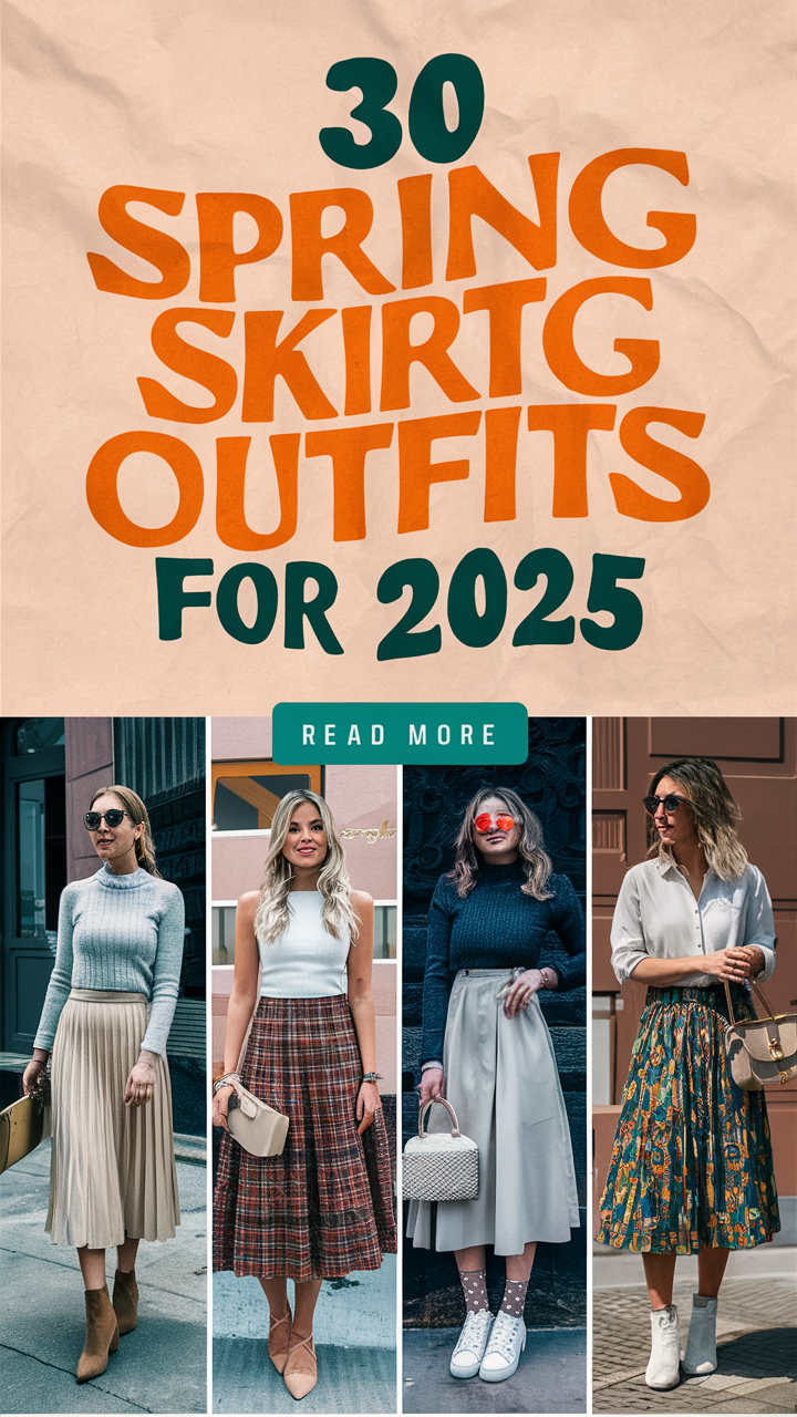 30 Spring Skirt Outfits For 2025 Casual Work Formal Maxi Skirt Spring Skirt Outfits For 2025 4 1